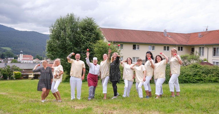 ProCurand Team des Pflegestiftes Pfarrer Lukas in Lam