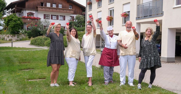 ProCurand Team des Pflegestiftes Pfarrer Lukas in Lam