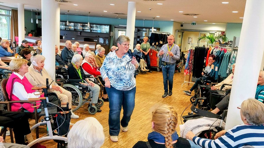 Modenschau in der Seniorenresidenz Havelpalais in Potsdam