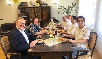 Einrichtungsleiter Martin J. Preuss bedankte sich bei seinem Team für den Zusammenhalt