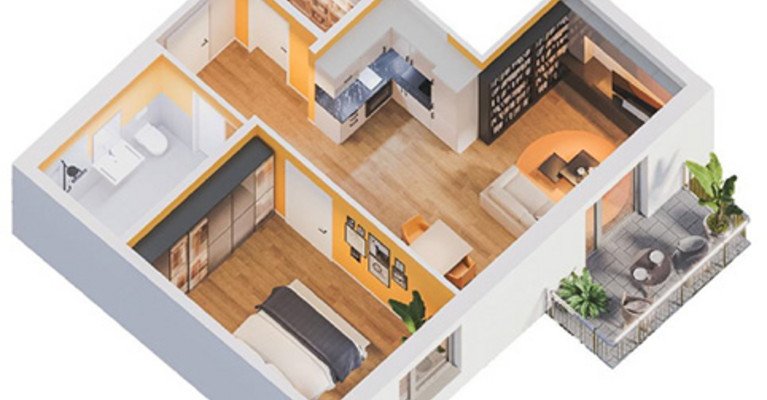 Visualisierungen des Neubauprojektes der ProCurand Residenz Nordend in Eberswalde