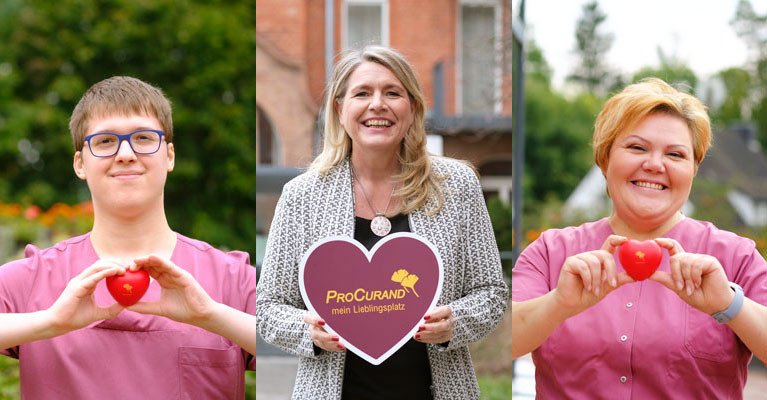 Mitarbeiter*innen der ProCurand Seniorenresidenz Am Straussee