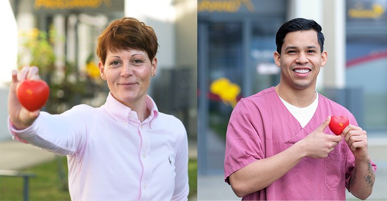 Collage aus den Mitarbeiter*innen der ProCurand Seniorenresidenz Bölschestraße 