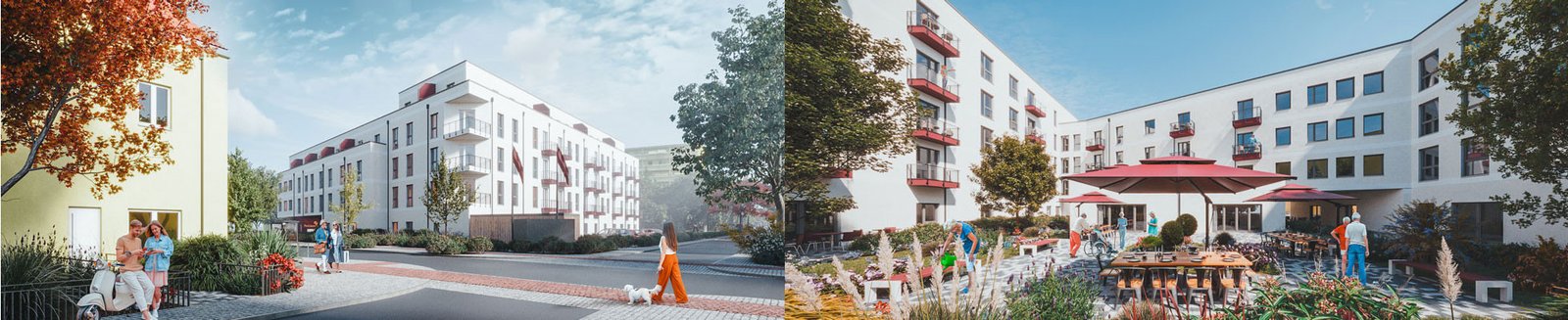 Visualisierung ProCurand Neubauvorhaben Nordend, Eberswalde