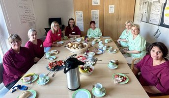 Das Teamfrühstück in dem ProCurand Pflegestift Pfarrer Lukas in Cham